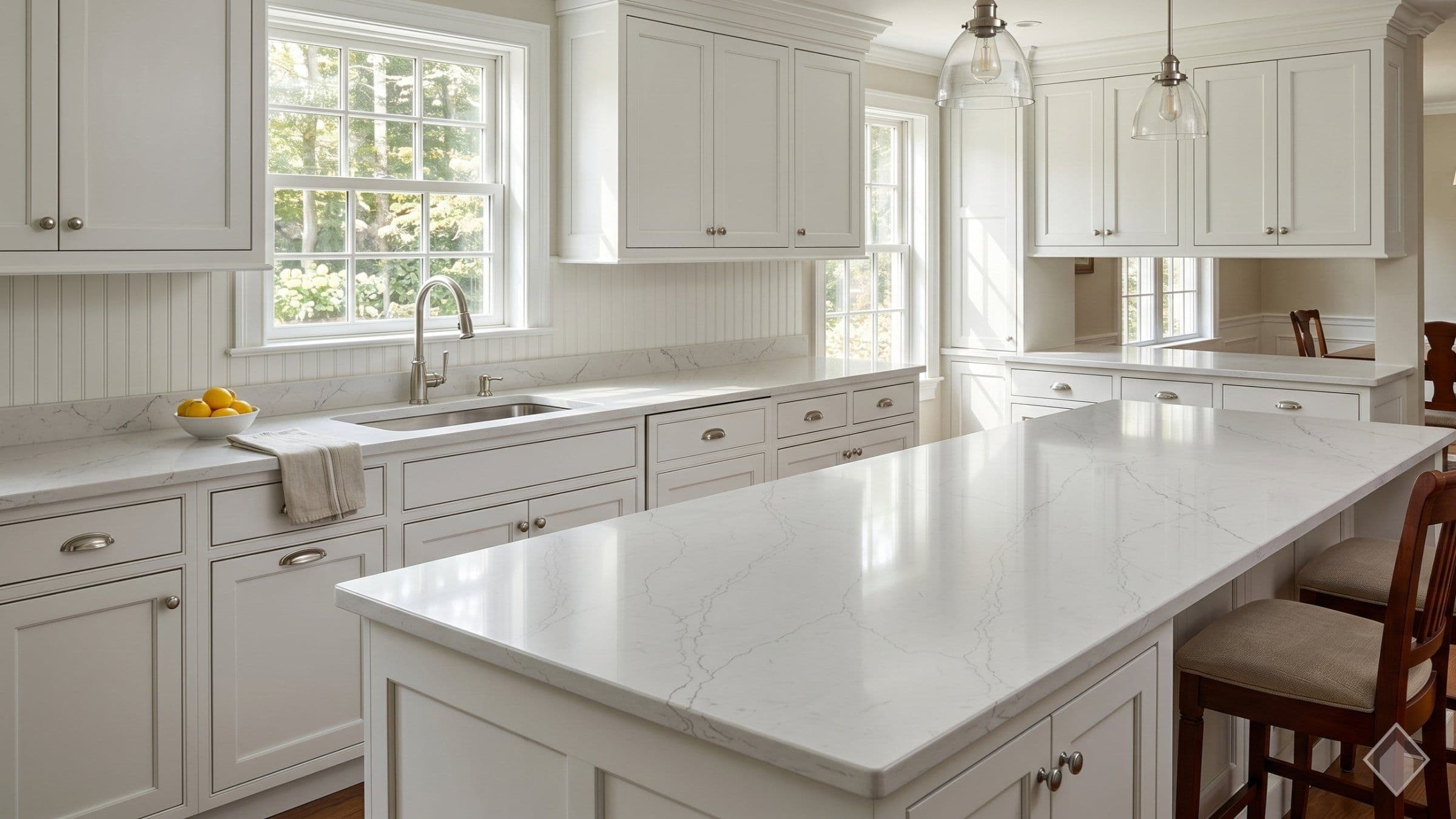 GFO Quartz Calacatta Siena Gray SJ quartz slab
