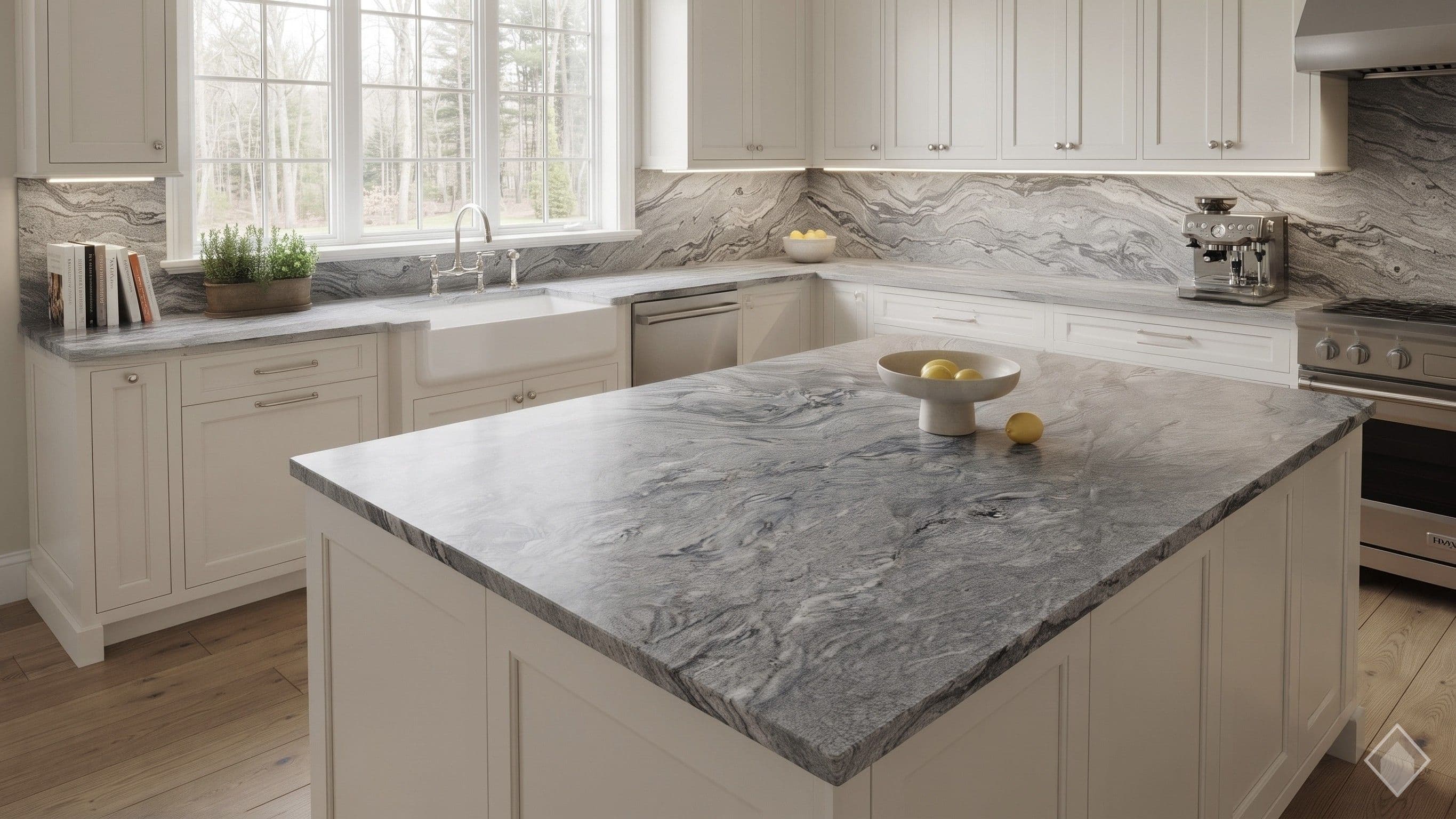 Viscount White Granite Granite slab