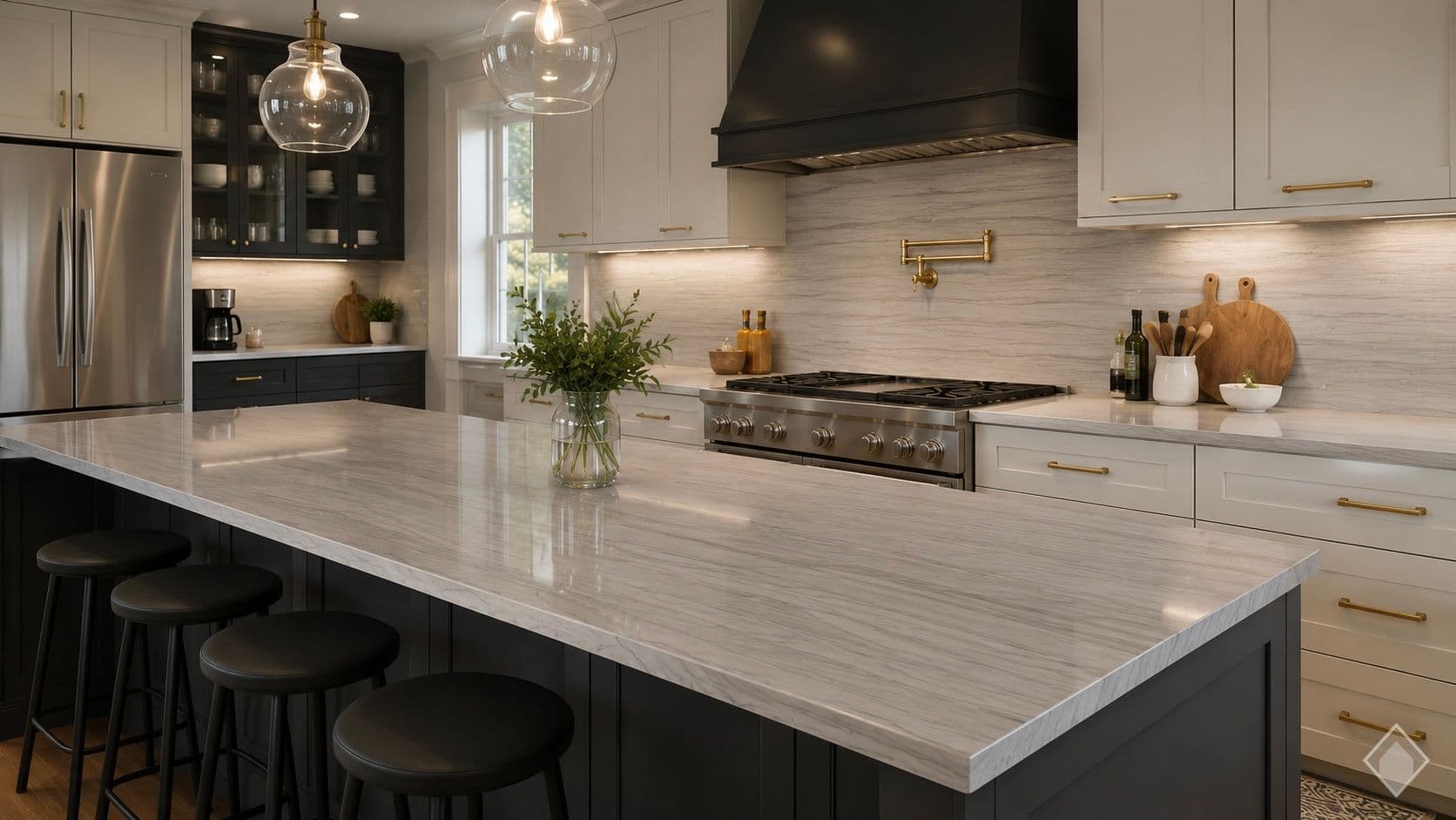 White Macaubas Quartzite Quartzite slab